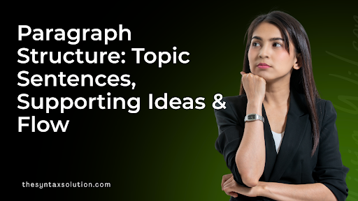 Paragraph Structure: Topic Sentences, Supporting Ideas & Flow